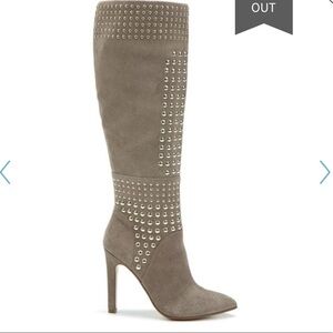 COPY - NEW Suede Fergie Danica Leather Stud Boots